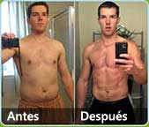 hombre que ha rebajado la barriga